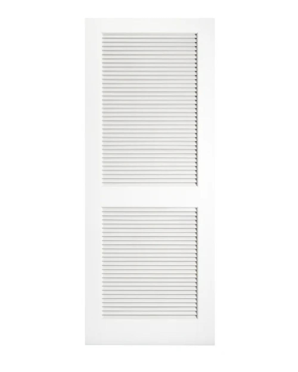 2 Panel Louver Primed Interior Door