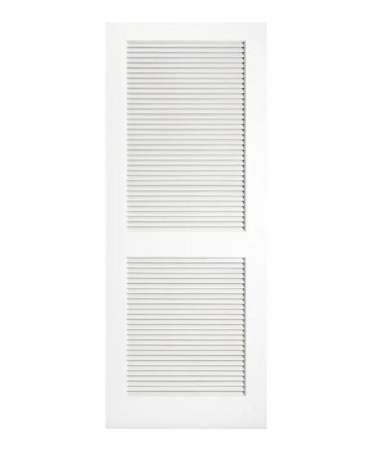 2 Panel Louver Primed Interior Door